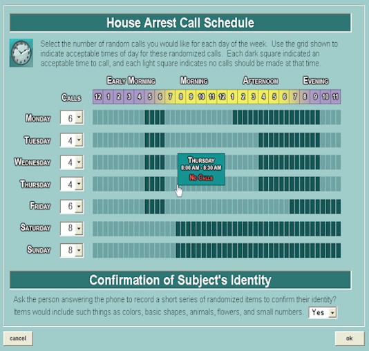 home detention phone service